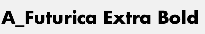 A_Futurica Extra Bold