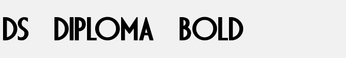 DS Diploma Bold