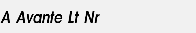 A_Avante Lt Nr Semi Bold Italic