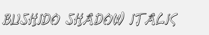 Bushido Shadow Italic