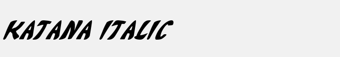 Katana Italic