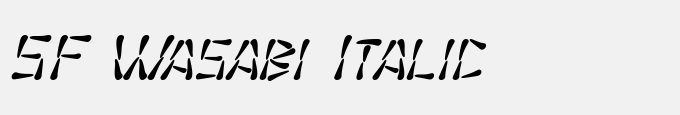 SF Wasabi Italic