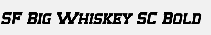 SF Big Whiskey SC Bold