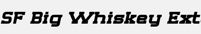 SF Big Whiskey Extended Bold