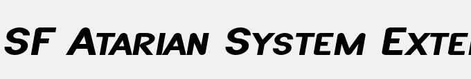 SF Atarian System Extended Bold Italic