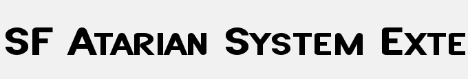 SF Atarian System Extended Bold