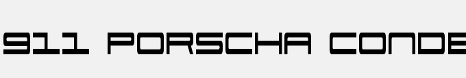 911 Porscha Condensed