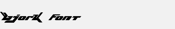 Bjork Font