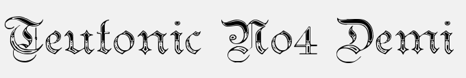 Teutonic No4 Demi Bold
