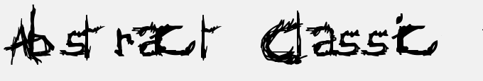 Abstract Classic Font