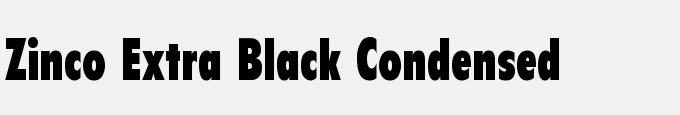 Zinco-Extra Black Condensed