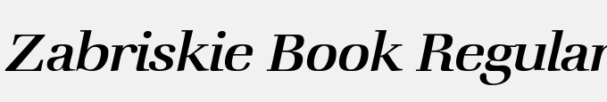 Zabriskie Book-Regular Italic