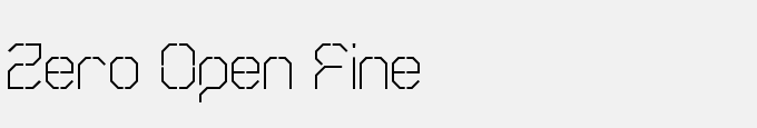 Zero Open Fine