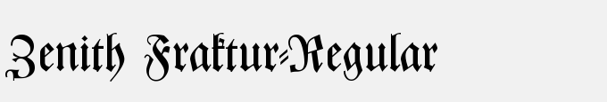 Zenith Fraktur-Regular