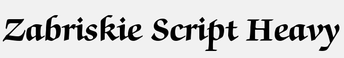 Zabriskie Script Heavy-Regular