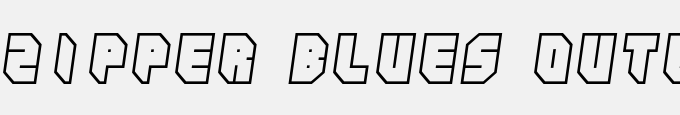 Zipper Blues Outline
