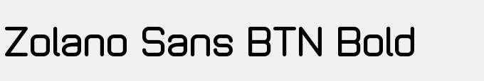Zolano Sans BTN Bold