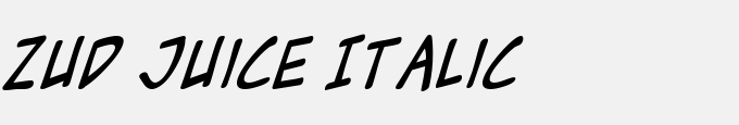 Zud Juice Italic