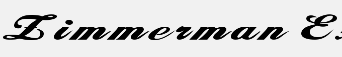 Zimmerman Extended Bold