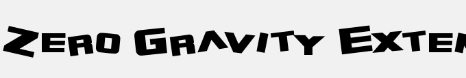Zero Gravity Extended Bold
