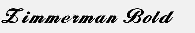 Zimmerman Bold