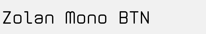 Zolan Mono BTN