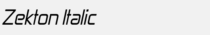 Zekton Italic