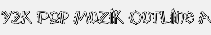 Y2K Pop Muzik Outline AOE