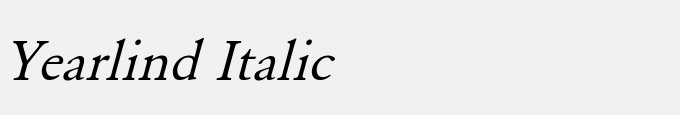 Yearlind Italic
