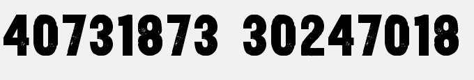 Yardbird Numerals