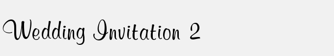 Wedding Invitation 2