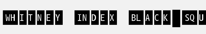 Whitney Index Black-Square Lt2