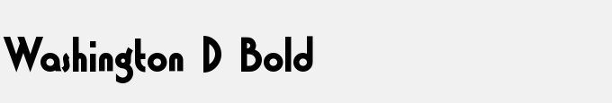 Washington D Bold