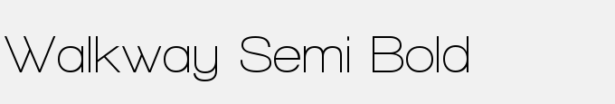 Walkway Semi Bold