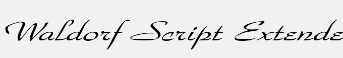Waldorf Script Extended Italic