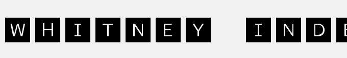 Whitney Index Black-Square Lt1