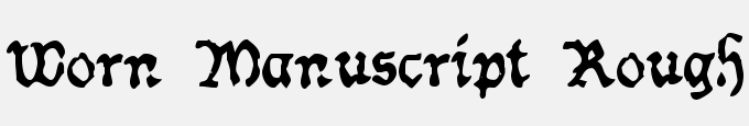 Worn Manuscript Rough