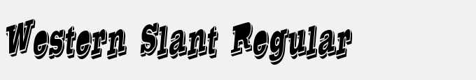 Western Slant Regular