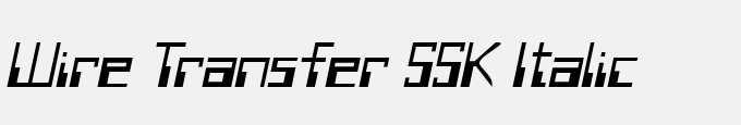 Wire Transfer SSK Italic