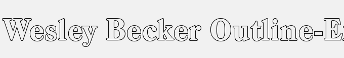 Wesley Becker Outline-Extra Bold-Regular