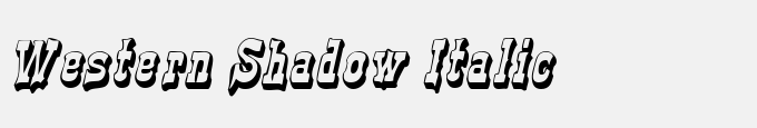 Western Shadow Italic