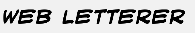 Web Letterer BB Bold