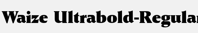 Waize Ultrabold-Regular