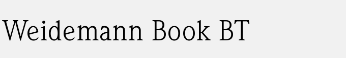 Weidemann Book BT