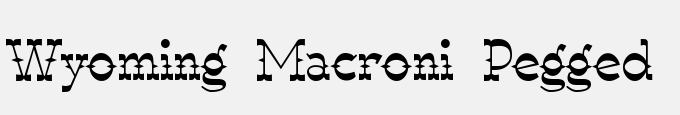 Wyoming Macroni Pegged