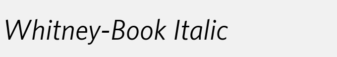 Whitney-Book Italic
