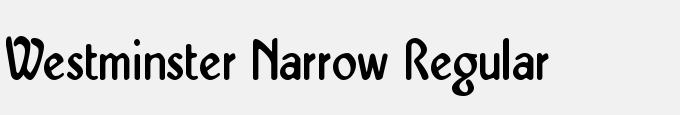 Westminster Narrow Regular