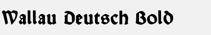 Wallau Deutsch Bold