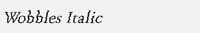 Wobbles Italic