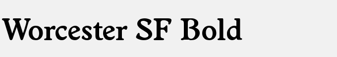 Worcester SF Bold